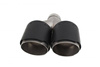 Exhaust Tip 114mmx2 enter 76mm Carbon Matte