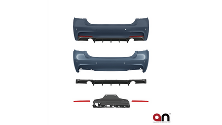 Zderzak BMW 3 F30 Tył z dyfuzorem