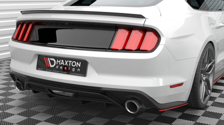 Splitter Ford Mustang VI Facelift Rear Side v.2 Gloss Black