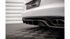Splitter Porsche Panamera Turbo 970 Rear Central with Diffuser Gloss Black