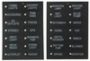 Switch Panel 12V SPST/ON-OFFx5, 1xGZ, 3B 15A IP68
