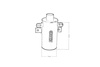Oil catch tank 0.75L TurboWorks Black