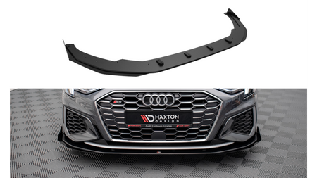 Splitter Audi A3 8Y S-Line Front Pro v.1 + flaps Black