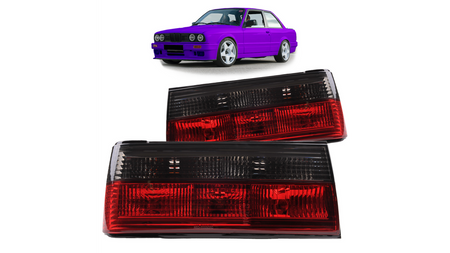 Lights BMW 3 E30 Facelift Rear Crystal Red Smoke