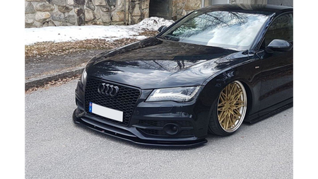 Splitter Audi A7 C7 S-Line Front v.2 Gloss Black