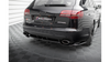 Splitter Audi RS6 C6 Rear Central with Diffuser Gloss Black