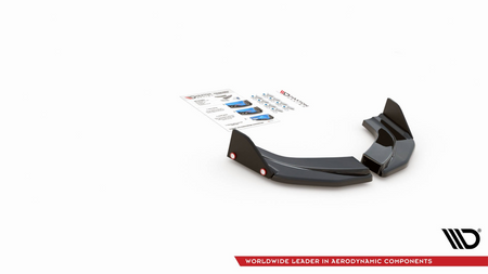 Splitter Hyundai I30 III N Rear Side v.6 + Flaps Gloss Black