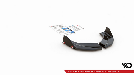 Splitter Hyundai I30 III N Tył Boczne v.6 + Flaps Gloss Black