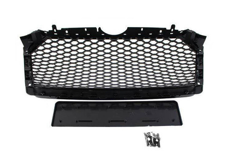 Grill Audi A4 B9 RS-Style Gloss Black PDC