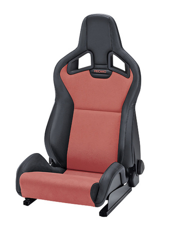 Racing Seat Recaro Sportster CS SAB with heating Artificial leather Black / Dinamica Red