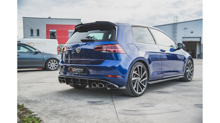 Splitter Volkswagen Golf 7 Facelift R Rear Side Racing Durability Red