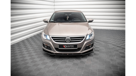 Splitter Volkswagen Passat CC Front v.4 Gloss Black