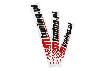 Naklejka Mtuning Czerwono-Czarna 20cm