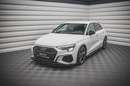 Front Splitter V.4 Audi S3 / A3 S-Line 8Y - Gloss Black