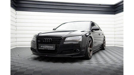 Splitter Audi A8 D4 Front v.1 Gloss Black