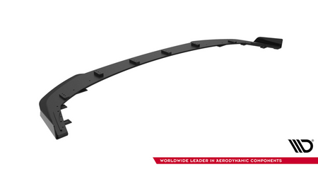 Splitter Mitsubishi Lancer EVO X Przód Street Pro Black + Gloss Flaps