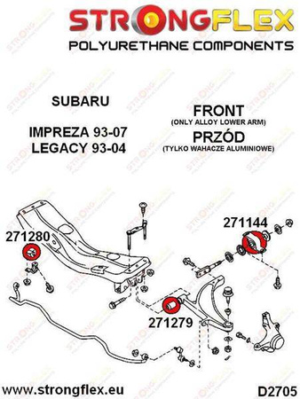 Front anti roll bush kit SPORT