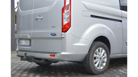 Splitter Ford Transit Custom I Facelift Rear Side Gloss Black