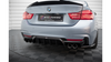 Diffuser BMW 4 F32 F36 F33 M-Pack Rear Valance Double Exhaust Version both side Gloss Black