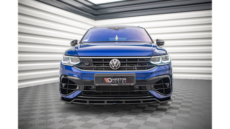 Splitter Volkswagen Tiguan II Facelift R R-Line przód v.1 Gloss Black