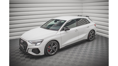 Diffuser Audi A3 8Y S-Line Side Skirts Street Pro Black-Red