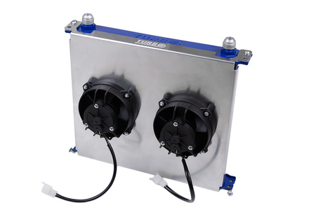 Cooling Plate TurboWorks Chłodnicy Oleju 19 rzędowej Race 4 calowy wentylator Dual
