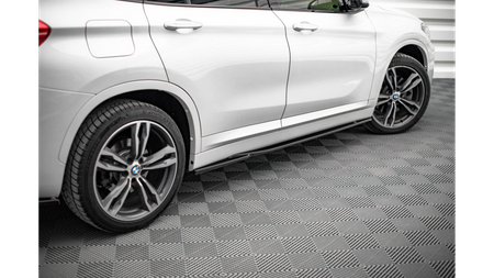 Diffuser BMW X1 F48 M-Pack Side Skirts Gloss Black