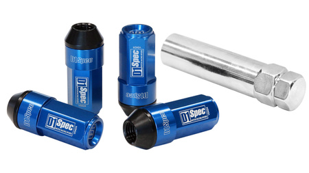 Forged wheel lug nuts D1Spec Heptagon 2in1 Steel M12x1.25 Blue 
