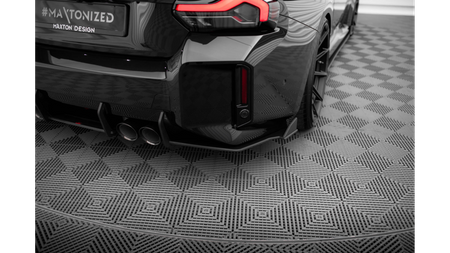 Splitter BMW 2 G87 M-Pack Rear Side Street Pro v.2 Black