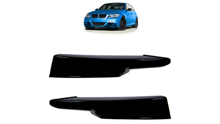 Diffuser BMW 3 E90 E91 Facelift Front Bumper Gloss Black