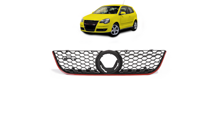 Grill Volkswagen POLO IV Facelift Red Strip