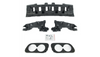 Diffuser Mercedes-Benz C C205 A205 Cabrio Rear with Pipes black