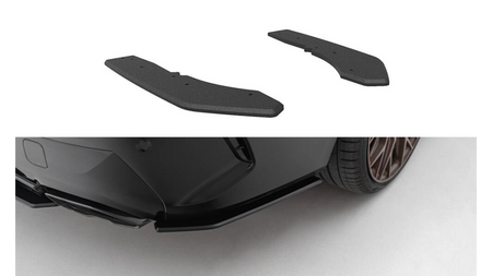 Splitter BMW G22 G23 Rear Side Street Pro Facelift Black-Red