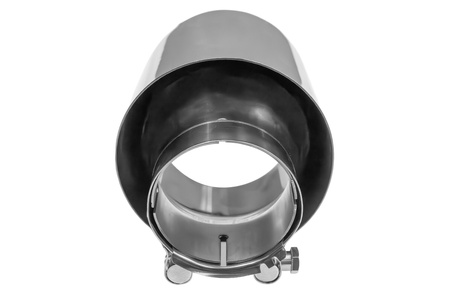 Końcówka tłumika 127mm wejście 70mm Polerowana