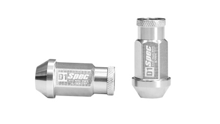 Wheel lug nuts D1Spec Replica Race M12x1,25 Silver