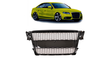 Grill Audi A4 B8 Gloss Black