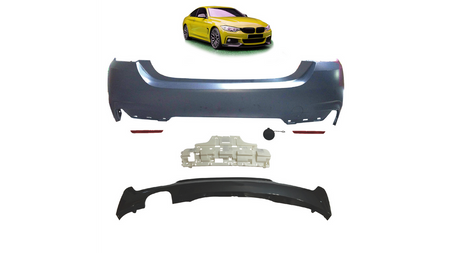 Bumper BMW 4 F32 F33 F36 Rear with Diffuser