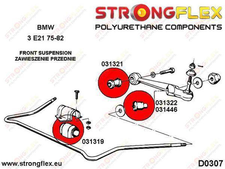 Front anti roll bar mounting bush SPORT