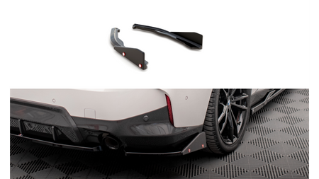 Splitter BMW 2 G42 M-Pack Rear Side v.2 + Flaps Gloss Black