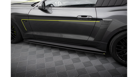 Diffuser Ford Mustang VI GT Side Skirts Street Pro Black-Red