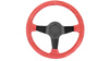 Steering wheel SLIDE 350mm offset:90mm Suede Red