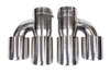 Exhaust Tip 89mmx2 enter 76mm Polished Set
