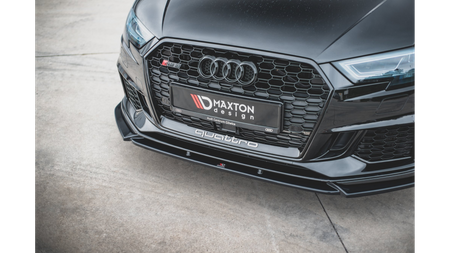 Splitter Audi RS3 8V Facelift Sportback przód v.4 Gloss Black