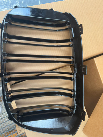 Grill BMW X3 G01 F97 X4 G02 F98 podwójne żeberka Gloss Black
