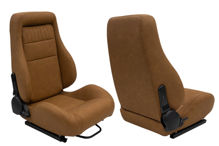Racing seat VINTAGE PVC Brown