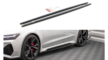 Diffuser Audi RS6 RS7 C8 Side Skirts v.2 Gloss Black
