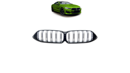 Grill BMW 8 G15 F92 G14 G16 podwójne żeberka Gloss Black