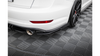 Splitter Volkswagen Jetta GLI Mk7 Rear Side Street Pro Black-Red + Gloss Flaps