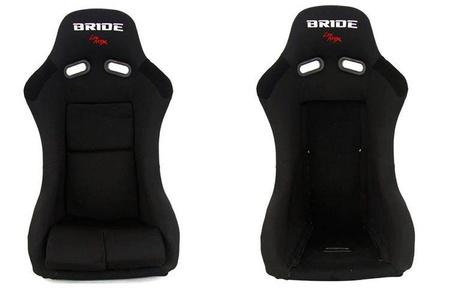 Fotel sportowy GTR Large Welur Bride Czarny