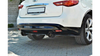 Splitter Infiniti QX70 Tył Boczne Gloss Black